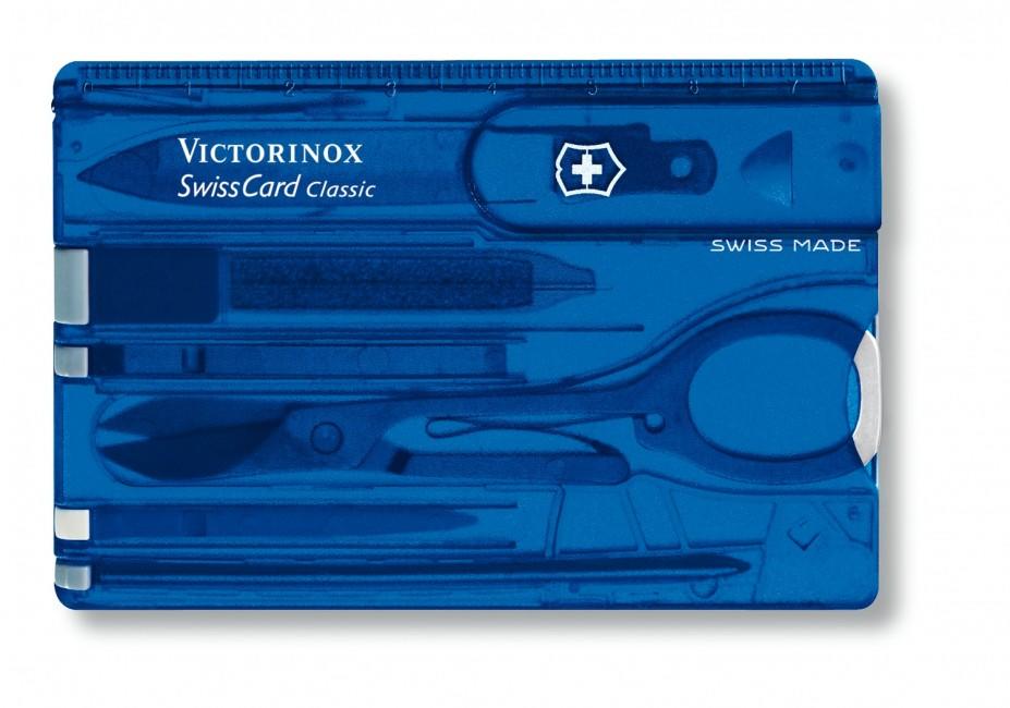 Victorinox SwissCard Multifunction Card 10-in-1 1 m, Navy Blue