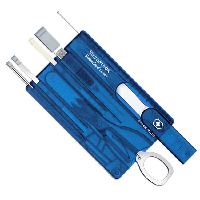 Victorinox SwissCard Multifunction Card 10-in-1 1 m, Navy Blue