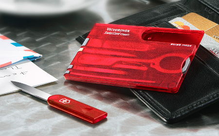 Victorinox SwissCard Multifunction Card 10-in-1, Red