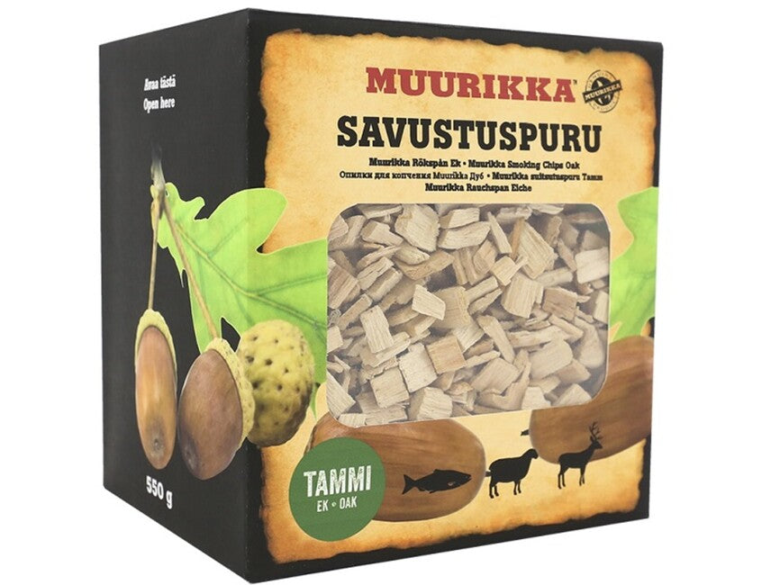 Muurikka Smoking Wood Chips 550g, Oak