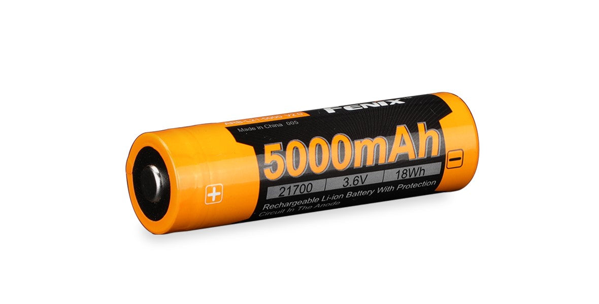 Fenix Rechargeable Battery 21700 5000 mAh, Li-Ion