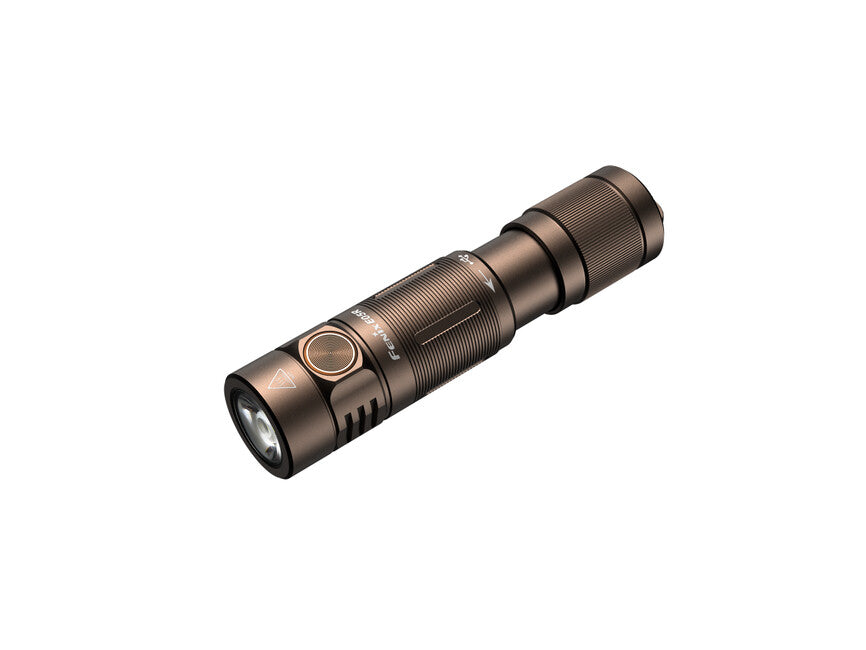 Fenix nabíjateľná mini baterka E05R, hnedá