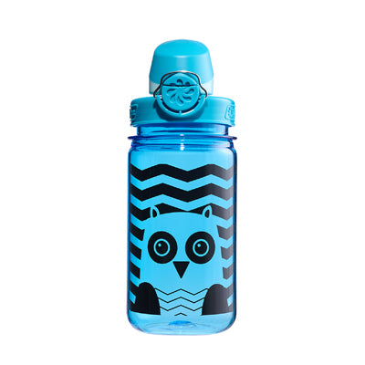 Nalgene Grip-n-Gulp Sustain Kids Water Bottle, Blue Owl, 0.35L
