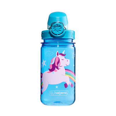 Nalgene Grip-n-Gulp Sustain Water Bottle 0.35L, Blue Unicorn