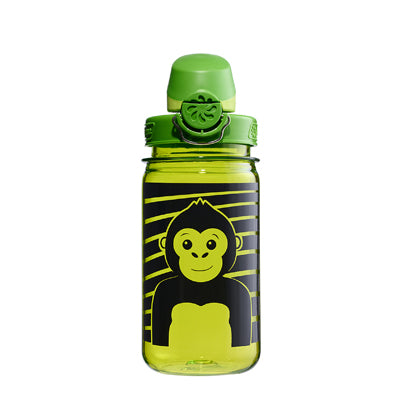 Nalgene Grip-n-Gulp Sustain Kids Water Bottle 0.35L, Green Monkey