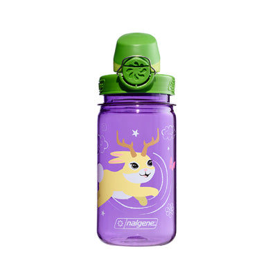 Nalgene Grip-n-Gulp Sustain Kids Water Bottle 0.35L Purple Jackalope