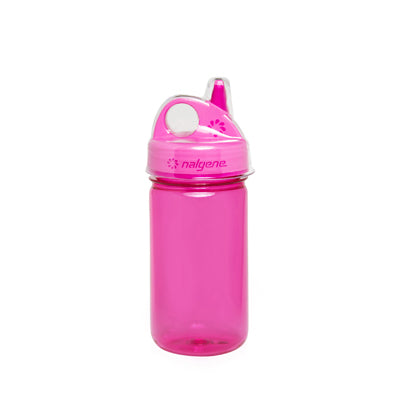 Nalgene Grip-n-Gulp Sustain Kids Water Bottle, 0.35L, Pink