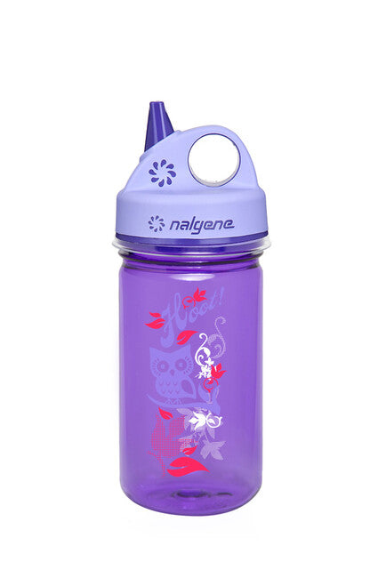 Nalgene Grip-n-Gulp Kids Bottle 0.35L Purple Hoot