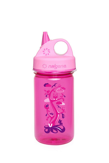 Nalgene Grip-n-Gulp Kids Bottle 0.35l Pink Woodland