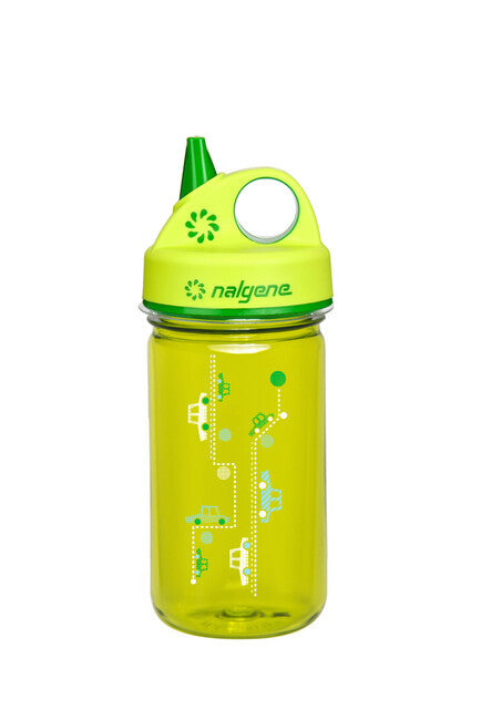 Nalgene Grip-n-Gulp Kids Bottle 0.35 l Green Cars