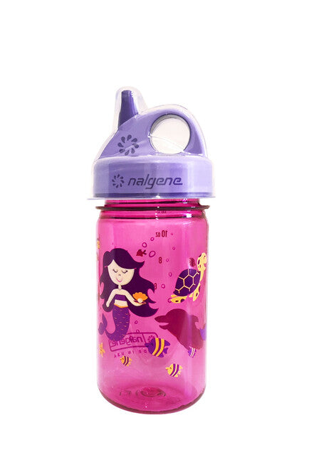 Nalgene Grip-n-Gulp Sustain Kids Bottle 0.35L Pink Mermaid