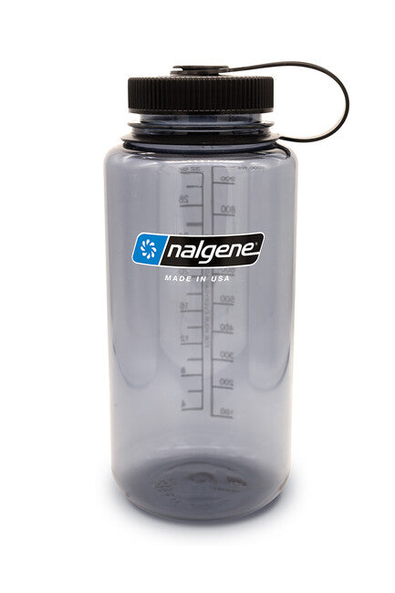 Nalgene WM Sustain Water Bottle 1L, Grey-Black