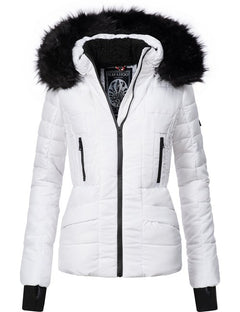 Navahoo Adele women's winter hooded jacket, white