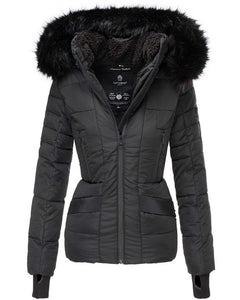 Navahoo Adele women's winter hooded jacket, black