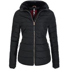 Marikoo Amber women's winter hooded jacket, black