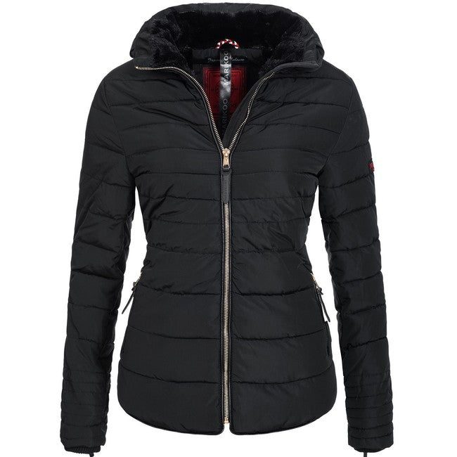 Marikoo Amber women's winter hooded jacket, black
