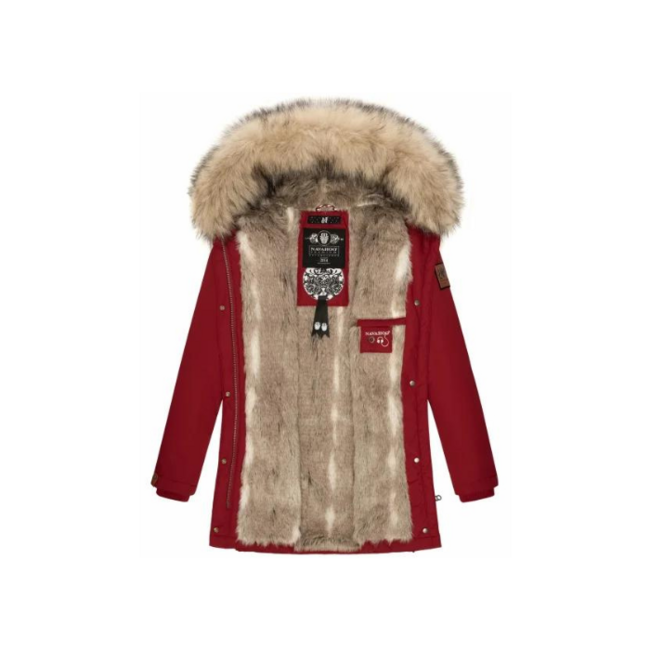 Navahoo Cristal Women's Winter Jacket with Hood and Fur