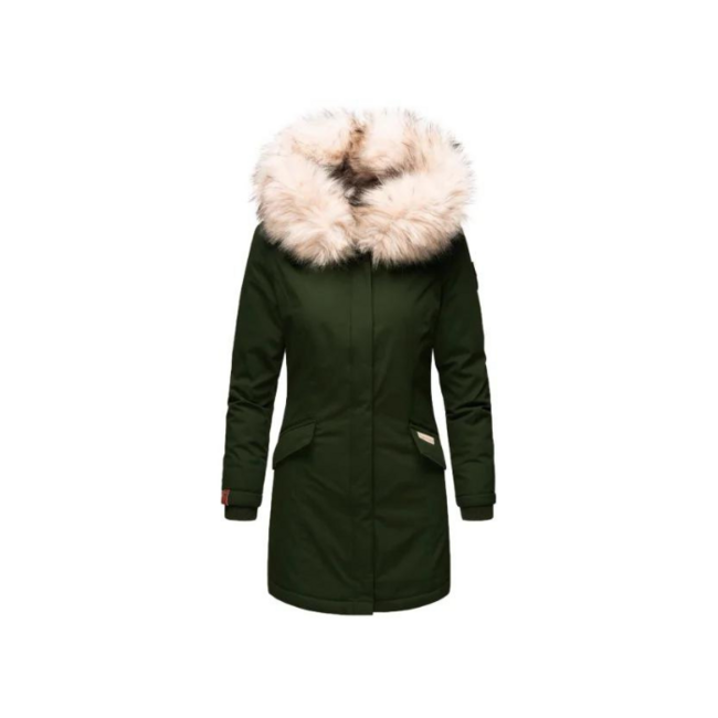 Navahoo Cristal Women's Winter Jacket with Hood and Fur