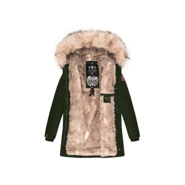 Navahoo Cristal Women's Winter Jacket with Hood and Fur