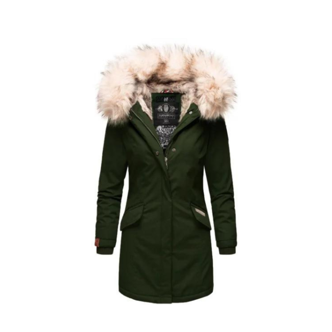 Navahoo Cristal Women's Winter Jacket with Hood and Fur