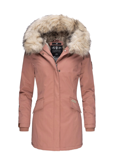 Navahoo Cristal Women's Winter Jacket with Hood and Fur