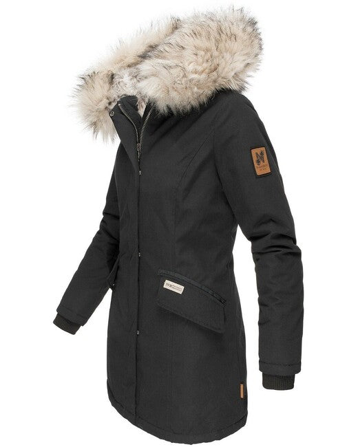 Navahoo Cristal Women's Winter Jacket with Hood and Fur