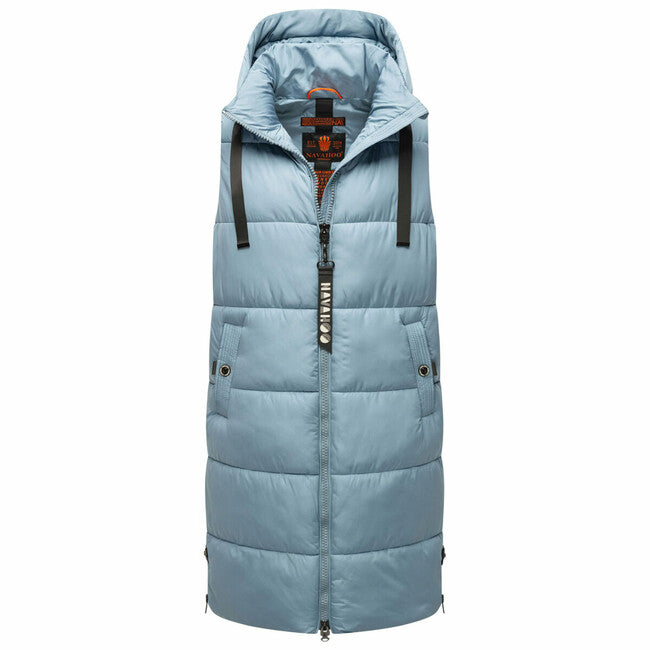 Navahoo Women's Long Vest Schnuffelchen, Powder Blue