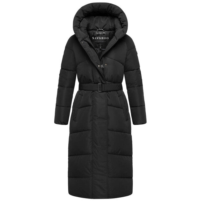 Navahoo Women's Long Winter Jacket EISBLICK, Black