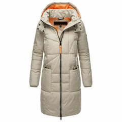 Navahoo Bliblablubb women's winter hooded jacket, Pebble grey