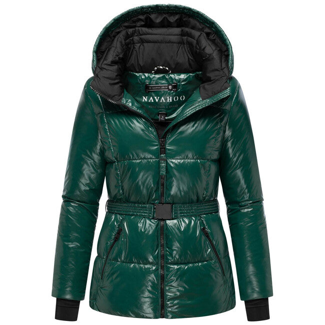 Navahoo Women's Winter Jacket with Hood EISGLANZ, Evergreen