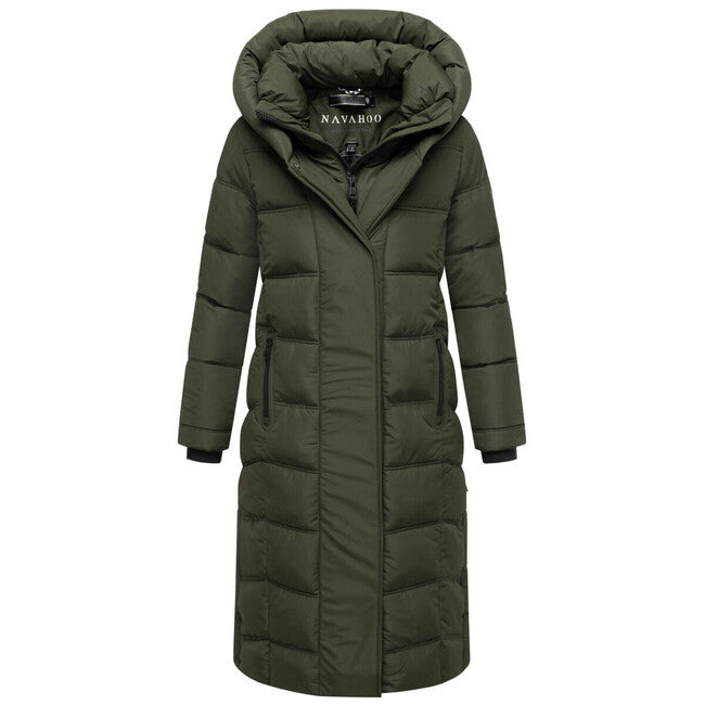 Navahoo Women's Winter Jacket ENGELSFEDER XIV, Dark Olive