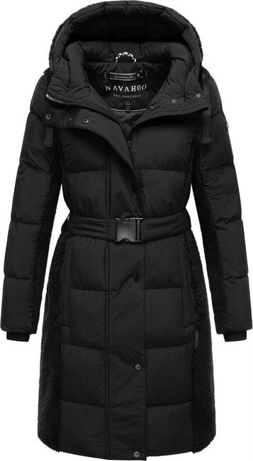 Navahoo Women's Winter Jacket Funkelteddy14, Black