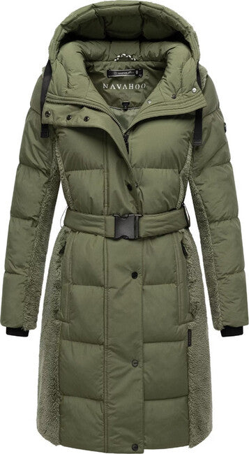 Navahoo Women's Winter Jacket Funkelteddy14, Olive