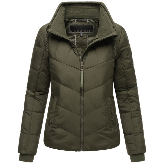 Navahoo Women's Winter Jacket Liebesfee, Dark Olive