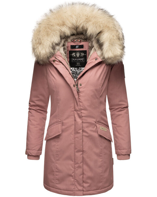 Navahoo Women's Winter Jacket Cristal with Hood and Fur