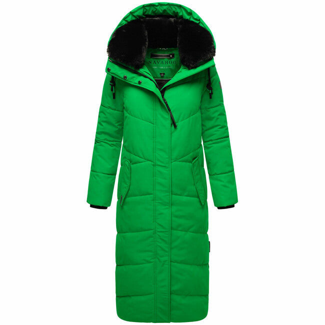 Navahoo Women's Winter Hooded Jacket Hingucker, Emerald Green