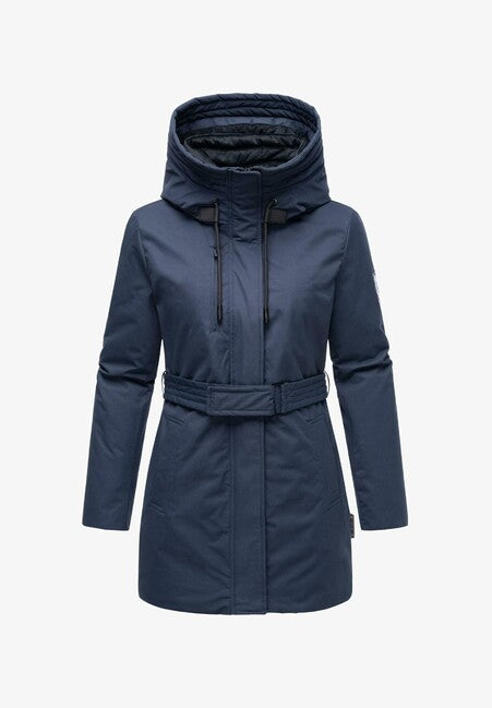 Navahoo Women's Winter Parka with Hood Eishauch, Navy Blue