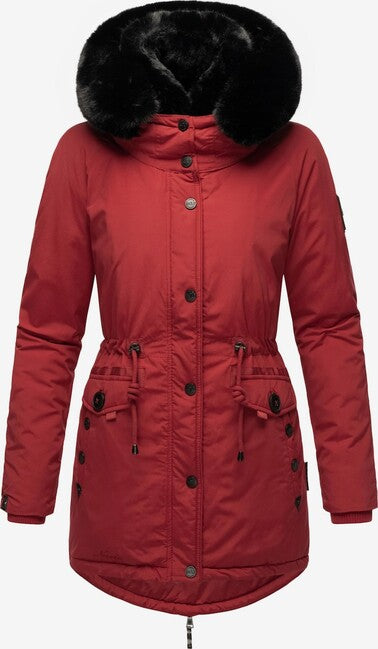 Navahoo Women's Winter Parka Sweety Deluxe, Blood Red