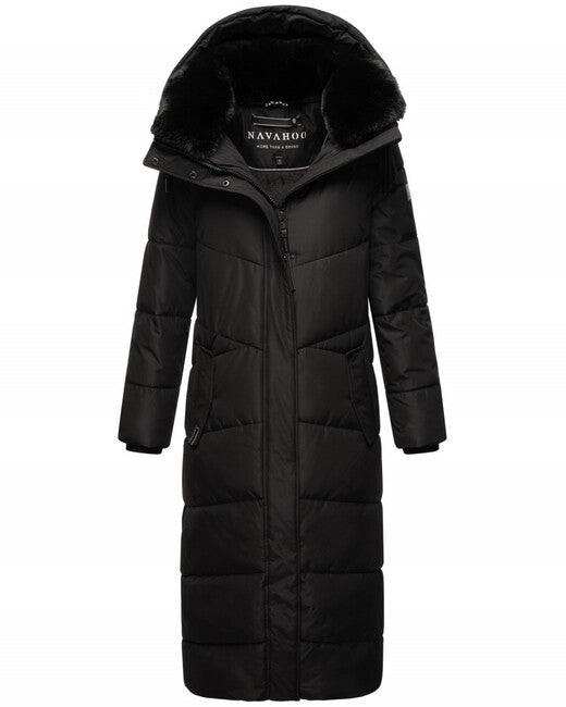 Navahoo HINGUCKER Women's Winter Jacket with Hood, Black