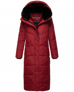 Navahoo HINGUCKER women's winter hooded jacket, dark red