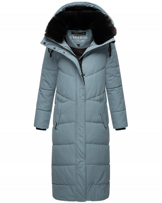 Navahoo HINGUCKER Women's Winter Jacket with Hood, Powder Blue
