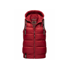 Navahoo KASSIDY women's vest with hood, Blood red