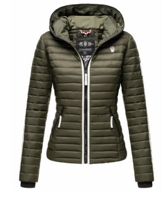 Navahoo Kimuk Princess women's transitional jacket with hood, olive