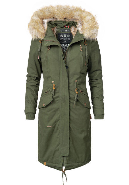 Navahoo KIN-JOO Women's Winter Jacket with Hood and Fur
