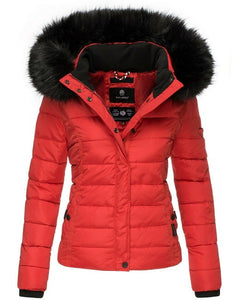 Navahoo Miamor women's winter hooded jacket, red