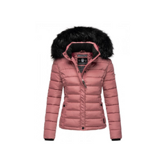 Navahoo Miamor women's winter hooded jacket, Dark rose