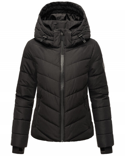 Marikoo SAMUIAA Women's Winter Jacket with Hood, Black