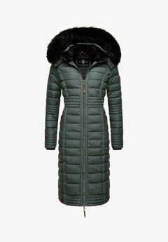 Navahoo UMAY women's quilted coat, Stormy blue