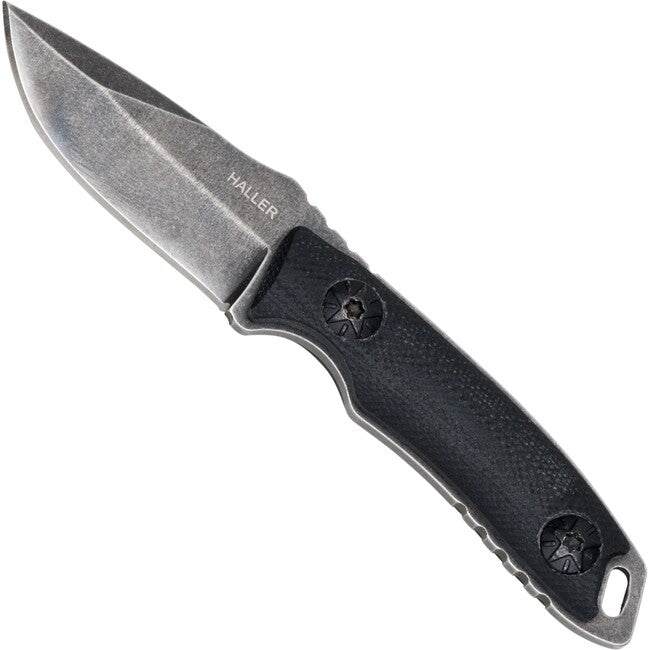 Haller Neck Knife G10 Fixed Blade, Stonewashed