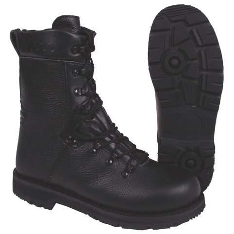 MFH Combat Boots, German Black with Leather Lining